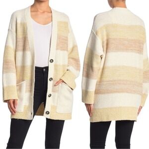 FREE PEOPLE Southport Beach Knit Maxi Cardigan. Size Medium
